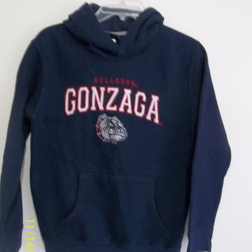 Gonzaga Blue Sweatshirt Hoodie, size M10/12